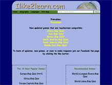 Tablet Screenshot of ilike2learn.com